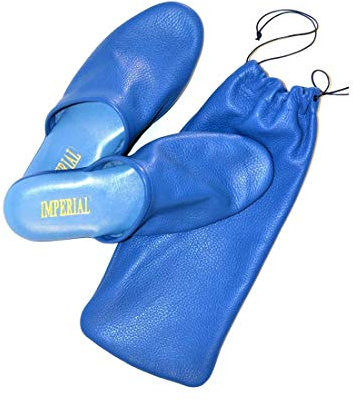 Imperial Pantofole Uomo in Pelle da Viaggio con Custodia Made in Italy
