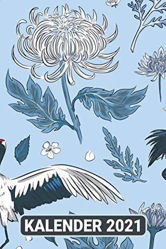 Kalender 2021: Vogel China Kranich / Wochenplaner zum notieren, organisieren und planen für das Jahr 2021 in DIN A5. Kalender / Terminkalender / ... / Kontakt- / Geburtstags listen