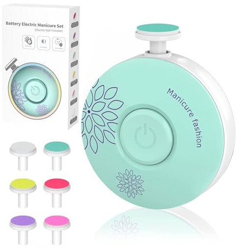 LETUENMI Lima de uñas eléctrica para bebé, fácil y segura