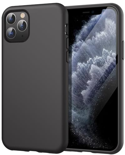 JETech Silicone Case for iPhone 11 Pro 5.8-Inch, Silky-Soft Touch Full-Body Protective Phone Case, Shockproof Cover with Microfiber Lining (Grey)