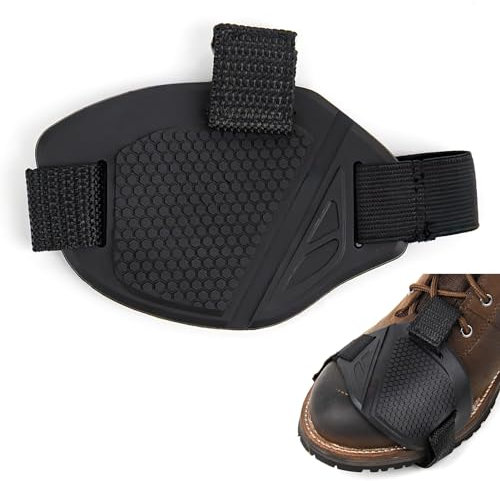 Motorrad Schuhschutz Stiefel,Motorrad Schuhabdeckung,Motorrad Gangschaltung Pad,Schutz für Motorradschuhe,Zubehör für Motorradstiefel, rutschfest,verstellbar,kompatibel mit Leder- und Sportschuhen