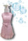 Portasapone Dispenser Damina 300ml Utilizzabile in bagno e in cucina Oggetto di arredo - Rosa