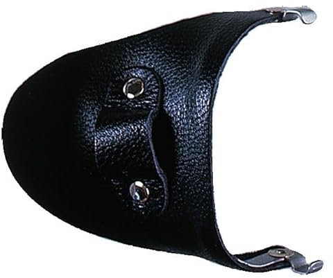 Seitenschutz aus Leder in schwarz für große Brillen