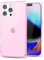 Svanove Custodie per iPhone 16 Pro Max Trasparente Quadrato, Quadrato Rettangolo Custodia per Telefono Protezione per Fotocamera, Sottile Silicone Antiurto Guscio Morbido, Rosa Trasparente
