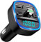 Bluetooth 5.3 FM Transmitter for Car, 48W Max Dual USB Bluetooth Car Adapter, Wireless Radio Receiver, Hands-Free Calling, Music Player Support 64G Drive with Light Switch Universal Fast Car Charger