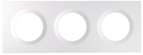 SONOFF Orb-3Gang Wandschalter-Rahmen, EF3G, Kompatibel mit 3-fach Unterputzdosen, Entwickelt für die SONOFF Fusion Series Wandschalter, 228mm×86mm | Weiß