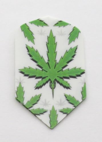 US Darts - 5 uppsättningar (15 flygningar) marijuana ogräsdope slim dart flights