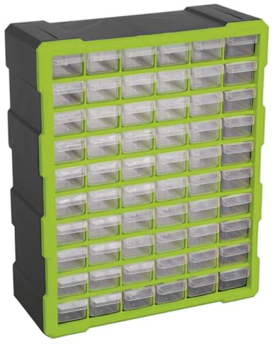 Sealey Apdc60Hv Cabinet Box 60 Drawer - Hi-Vis Green/Black