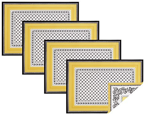 Villeroy and Boch Audun Tischsets, wendbar, Gemustert, Baumwolle, 35,6 x 50,8 cm, 4 Stück