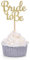 24 PCS Gold Glitter Bride to be Cupcake Toppers Wedding Bridal Shower Decors