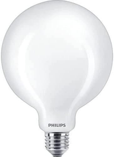 PHILIPS LED Classic E27 Lampe, 100 W, matt, Globeform, neutralweiß, Weiß