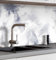 MyMaxxi Küchenrückwand Folie selbstklebend matt - einfache Montage ohne Bohren 0,4mm stark Versteift - Motiv Marmor blau weiß 60cm hoch - Spritzschutz Küche Klebefolie - Steine Mauer 400 x 60cm