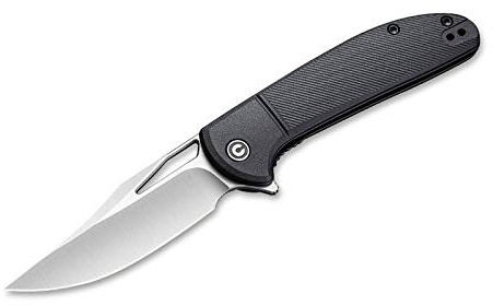 CIVIVI Outdoor Taschenmesser Ortis Black - robuste Klinge und Rutschfester schwarzer Griff aus Nylonmaterial - Gesamtlänge: 19 cm