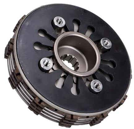 BestPrice Kupplung Kupplungssatz 12-teilig kompatibel mit Simson S 83 | Kupplungsscheiben 3, Reibscheiben 4, Mitnehmer, Tellerfeder 1,5 mm kompatibel mit Simson KR51/2, M531, M541, M741