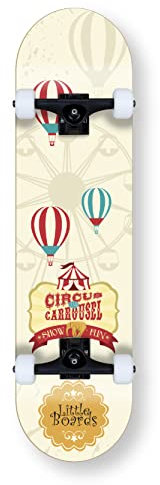 Little Boards Skateboard für Kinder - hochwertiges Komplettboard für Anfänger ab 3 oder 6 Jahren, aus 7 Lagen Ahorn, mit Griptape, Achsen und Urethane Rollen, ABEC 5 Kugellager