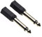 Keple Adaptateur 3,5 mm vers 6,35 mm, Lot de 2 - Adaptateur convertisseur Jack Audio Mono 3,5 mm vers Prise Microphone 6,35 mm