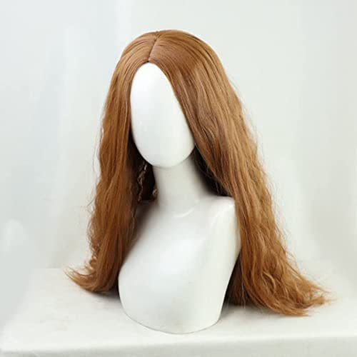 Scharlachrote Hexe Wanda Maximoff Cosplay Perücken Lange Lockige Braun Kostüm Halloween Perücken für Frauen Mädchen