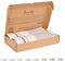 Tadussi ® Saunahandtuch Fouta Hamamtuch XXL [2er Set] Ideal als Strandtuch Picknickdecke für Damen & Herren - Groß 100x200-100% Baumwolle - Set Atlas (Königsblau - Gelb - Hellblau)
