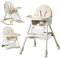 LINELUCK Hochstuhl Baby 6in1 Kinderhochstuhl mit Babyliege und Baby Schaukelstuhl, Verstellbar Klappbar Hochstuhl Baby mit Essbrett und Rollen,Korb, mitwachsend ab 6 Monate bis 6 Jahre Babystuhl