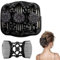 AFCJLTO Haarkamm mit elastischen Perlen und dehnbarer Haarspange, 1 Stück Magisches Haarkamm-Doppelclip für Mädchen, schöne Haarschmuck-Accessoires, elegante Haarspange für Damen, Haarstyling Haarkamm