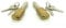 Oval Bullet Lock for Roller Shutters, 45mm, Pair with Keys