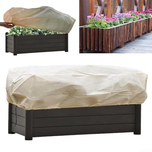 Coprivaso in tessuto non tessuto con coulisse per una protezione efficace contro l'inverno e il gelo, set da 2