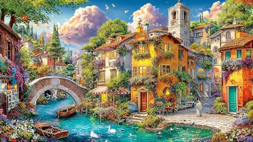 F Erwachsenenpuzzle 1000 Teile - Spaßiges Geschenk Familienspiel HerausFordernd Für Erwachsene und Kinder 38x52/1000pcs