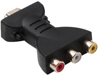 rigyeg Adaptateur HDMI vers 3 RCA AV HDMI vers rouge blanc jaune convertisseur audio vidéo pour TV projecteur DVD
