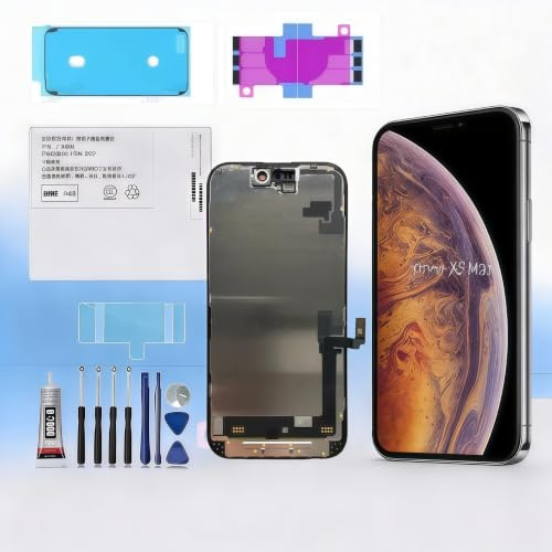RUI XI compatible For iPhone X/XR/XS/XS Max LCD Display Touch Screen Digitizer Full Assembly Replacement Screen Repair Kit battery + Free Tools (For iPhone X LCD)