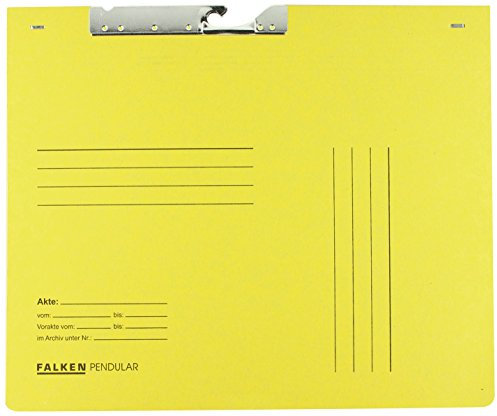 Falken 15033668 Pendelhefter kaufmännische Heftung, gelb