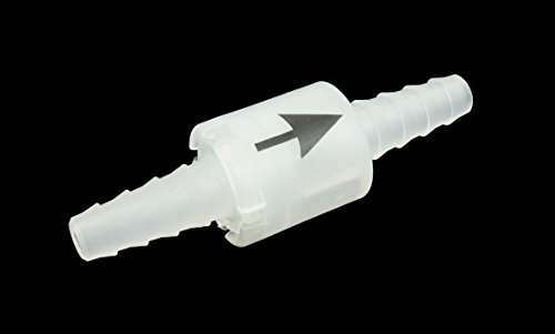 Clapet anti-retour avec embouts coniques en PP Sèche-linge à condensation et machine à laver de 8 mm à 10 mm diamètre intérieur Imprimée