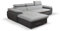 Ecksofa mit Schlaffunktion Eckcouch mit Bettkasten Sofa Couch L-Form Polsterecke für Wohnzimmer, Schlafsofa Sofagarnitur Wohnlandschaft - 284x196x99cm - NILUX (Hellgrau+ Dunkelgrau, Ecksofa Links)