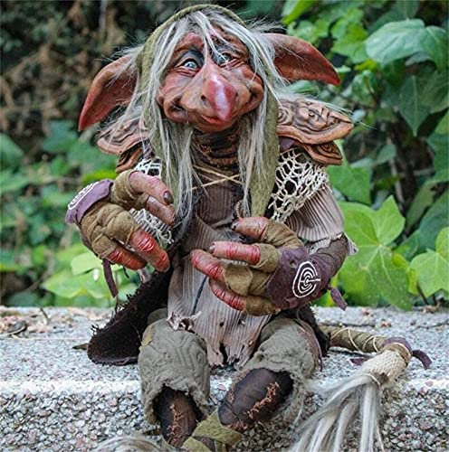 SSLLH Gartendeko Statue, Großer Kobold, Gartenfiguren, Deko-Figur, Zwerg, Gnom, Sammel-Figur, Skulptur, Statue, Für Wohnzimmer Balkon, Grün