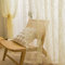 Sutuo Home Spitzen-Vorhänge, 160 cm Länge, 2 Paneele, Creme-Gelb, durchscheinend, Landhausstil, Retro, Blumenmuster, Vintage, Beige, Voile, Fensterpaneel, Fensterdekoration für Schlafzimmer/Wohnzimmer