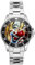 KIESENBERG Herrenuhr Clown bunt Fan Armbanduhr Geschenk Analog Quartz Metallband Uhr 21181