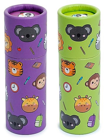 Colouring Pencil Tube 1 Adoramals Zoo Fun Kids Gifts 12 Colouring Pencils in Tube
