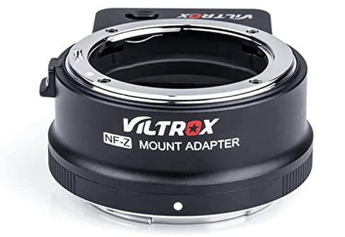VILTROX NF-Z Lens Adapter Mount for NIkon F-mount Lens to Z Mount Z50 Z6 Z7 IICamera(Auto focus, EXIF Transmission, VR Lens Stabilization Support)