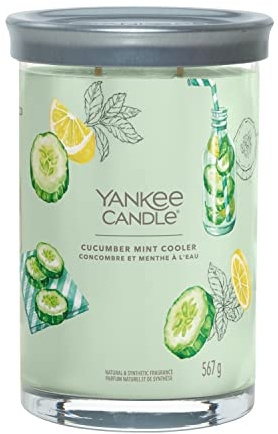 Yankee Candle Signature Scented Candle | Cucumber Mint Cooler Large Tumbler Candle with Double Wicks | Soy Wax Blend Long Burning Candle | Perfect Gifts for Women