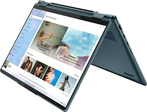 LENOVO Computer portatile Yoga 7i 2 in 1 2022, touch screen 14 2,2K, piattaforma Intel EVO, 12° Core i7-1255U, scheda grafica Iris Xe, 16GB di RAM 1TB SSD, WI-FI 6E Thunderbolt 4