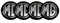 4pcs 56MM 2,2 ' 'Auto-Logo-Aufkleber mit Räderabdeckung mit zentraler Abdeckung ABS-Material (fit MG Schwarz)
