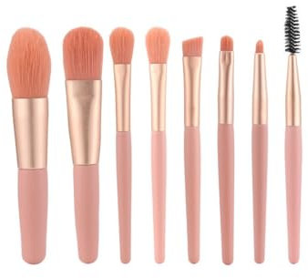 JITNGA 1 Set Pinsel Set Für Make Up Professionelle Grundierung Make Up Pinsel Set Premium Puderpinsel Lidschatten Rouge Make Up Pinsel Set Beauty Schwamm (8 Stück Kirschblüten Puder)