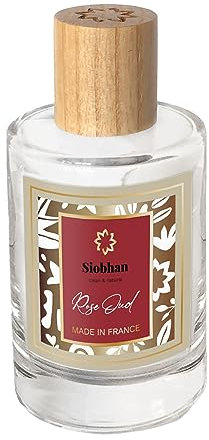 SIOBHAN Rose Oud Eau de toilette géranium bourbon patchouli et cypriol 100ml 93% d'ingrédients d'origine naturelle