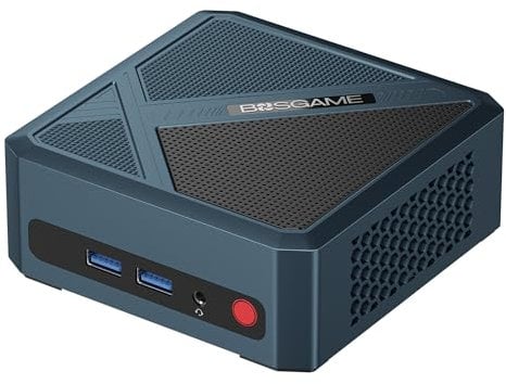 BOSGAME P5 Pro Mini PC Gaming, AMD Ryzen 7 6800H (8C/16T, up to 4.7GHz), 32GB DDR5 512GB PCIe SSD Mini Computers, Support 2xHDMI, 2xUSB4, BT 5.2/WiFi 6E, Mini PC LAN 2.5G