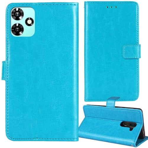 Lankashi Stand Premium Retro Business Flip Leather Case Protector Bumper For XGODY 13 Pro 6.6 Protection Phone Cover Skin Folio Book Card Slot Wallet Magnetic (Blue)