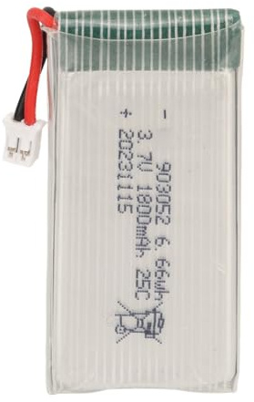 Drohnen-Lithium-Akku, 3, 7 V, 1800 MAh, 25 C, Hohe Geschwindigkeit, mit PH2.0-Stecker, Drohnen-Li-Polymer-Akku für X5SW