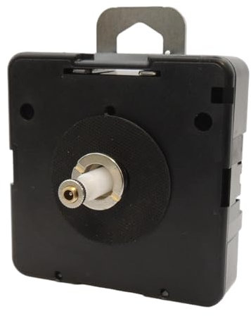 KD89 UTS – Uhrwerk/Quarz-Uhrwerk für Uhr – inklusive Zubehör, Spannschrauben, Wandhalterung, Spannmutter, Unterlegscheibe aus Gummi – Made in Germany (mittlere Kanone – 13,8 mm)