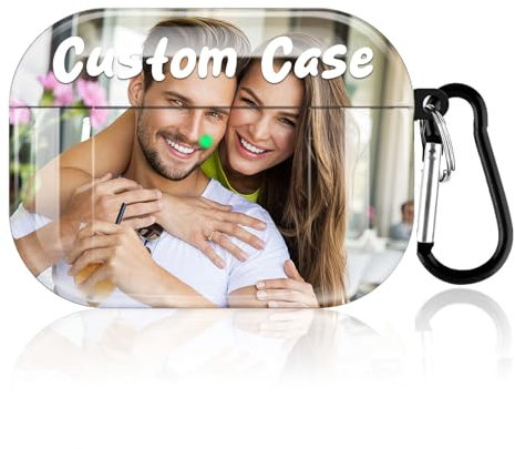 GYEBLUE Personalisierte AirPod Pro Hülle mit Foto, Benutzerdefinierte Hülle, Design Ihr Foto Text Name AirPod Pro Case Personalisierte Geschenk (für AirPod Pro)
