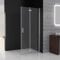MIQU Faltbar Duschwand 75x185 cm Walk in Dusche Pendeltüren Duschabtrennung mit Falttür Drehtür Duschkabine Nischentür 6mm NANO Sicherheitsglas Duschtrennwand ohne Duschwanne