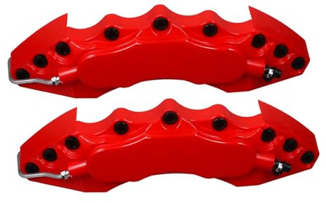 COSMEVIVI 1paio Copripinze Per Auto Protezione Disco Freno Decorazione Elegante e Resistente Per Caliper Facile Installazione Compatibile Con La Maggior Dei Modelli Di Veicoli
