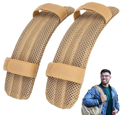Qurygin Bag Strap Pad | Portable Mesh Bag Strap Shoulder Pad - Soft Vest Shoulder Pads, Detachable Plate Carrier Shoulder Pads for Outdoor Activities Camping Hiking